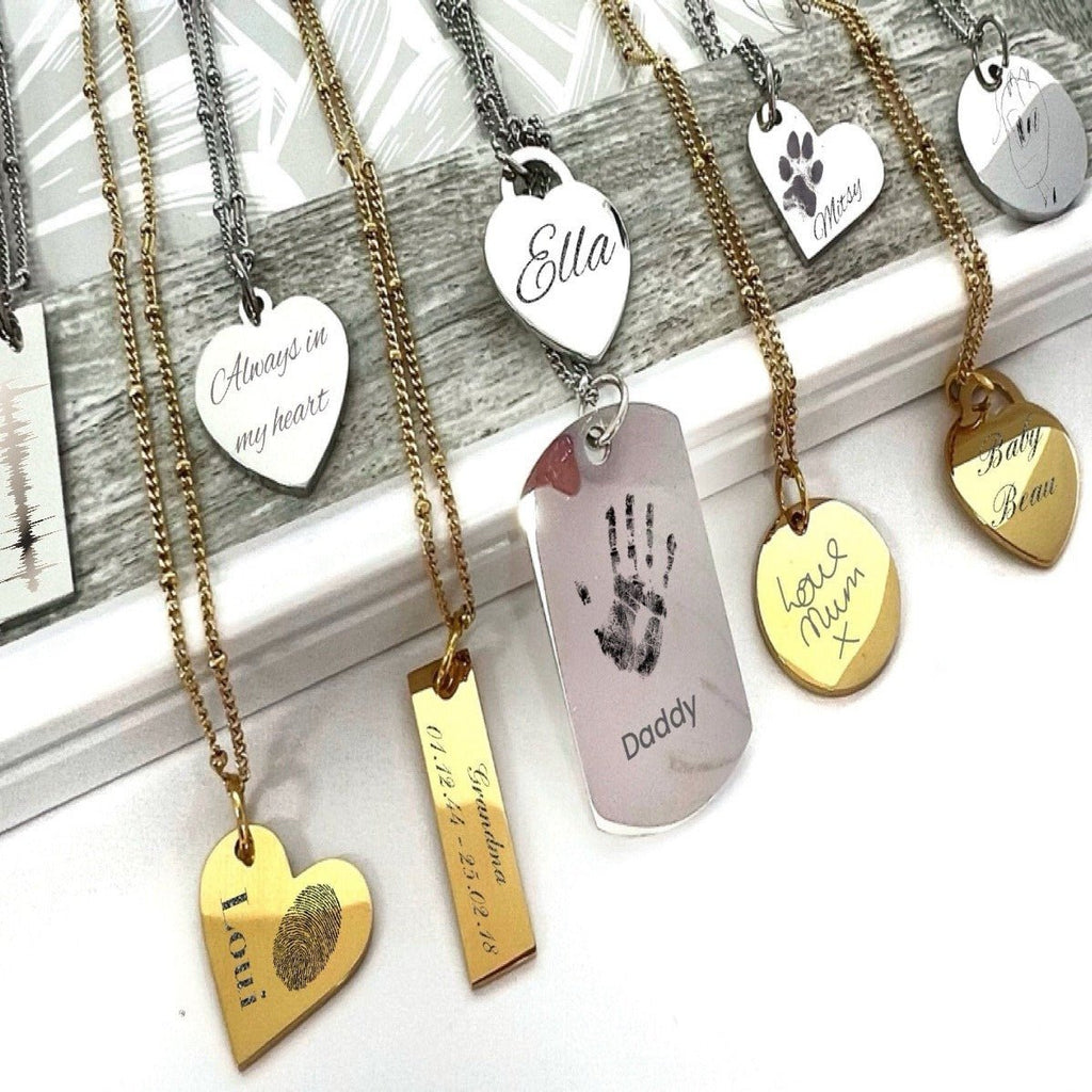 Cheap engraved online necklace